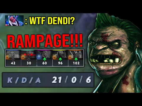 OMG this pudge is on DENDI LEVEL!! 0 death 100% Insane Move!!