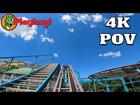 Front row point of view footage of Crazy Mouse