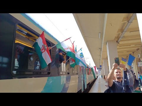 Zarándokvonat Aradon