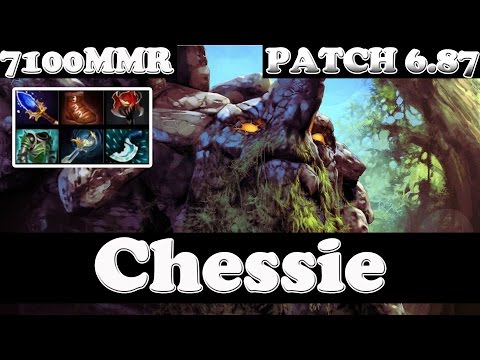Dota 2 - Patch 6.87 Chessie 7100 MMR Plays Tiny WITH ECHO SABRE - Ranked Match Gameplay
