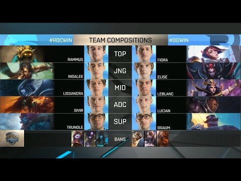 ROC vs OG Highlights - ROCCAT vs ORIGEN - EU LCS Week 8 - SPRING 2016