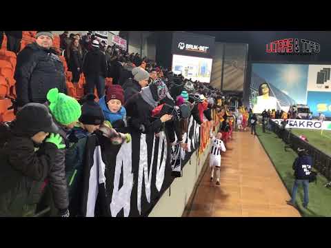 E: Sandecja Nowy Sącz - Korona Kielce. [podziękowania po meczu]. 2018-02-16