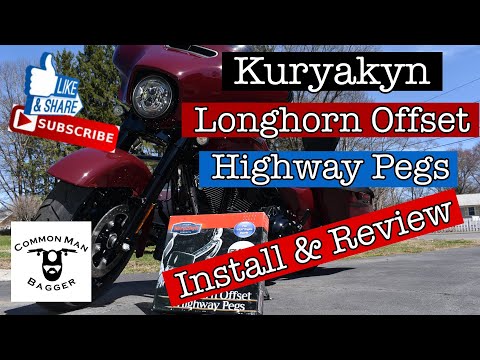 Kuryakyn Longhorn Offset Highway Pegs 7599 Install and Review 2020 Street Glide Special