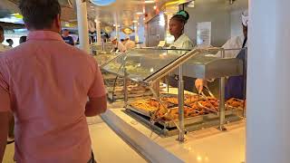 Inside Cabanas Buffet on the Disney Dream – So Much Food! #cruise #disneycruiseline #cruiseship