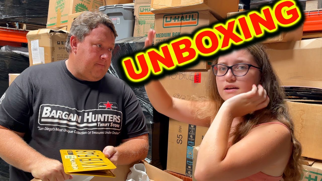 STORAGE WARS UNBOXING AT THE WAREHOUSE COMICS ACTION FIGURES ABANDONED AUCTION EBAY