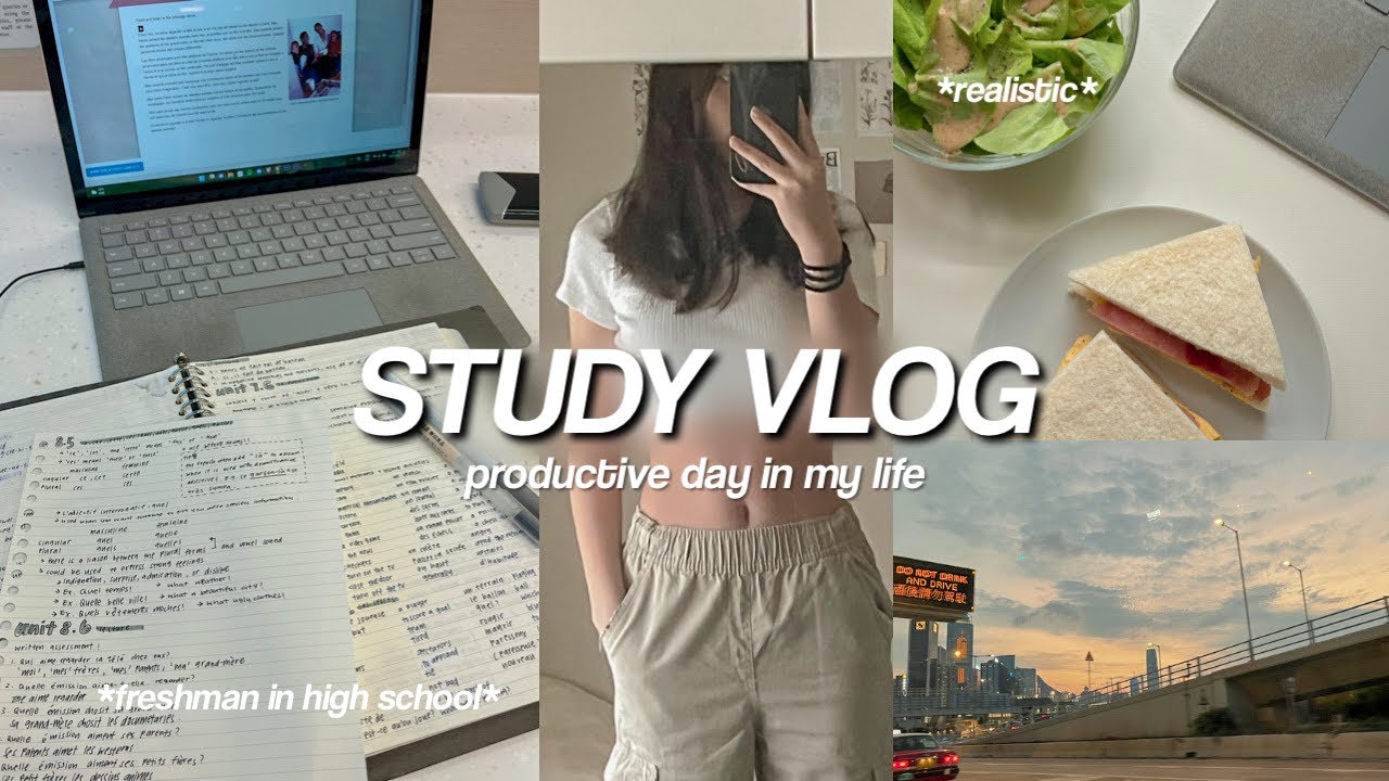STUDY VLOG | study tips, productive, library studying