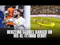 Karim Benzema Scored a Stunning Goal on his Al-Ittihad Debut | Al Ittihad vs ES Tunis