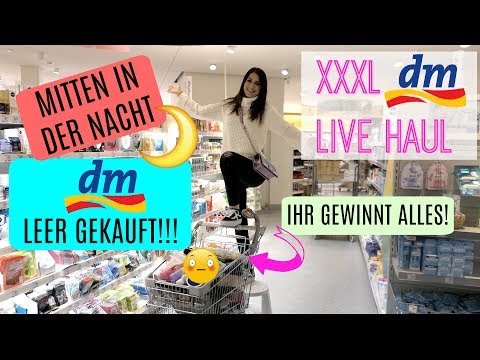 XXXL DM LIVE HAUL : 🤫 🌙 NACHTS bei DM PLEITE geshoppt & ihr gewinnt ALLES