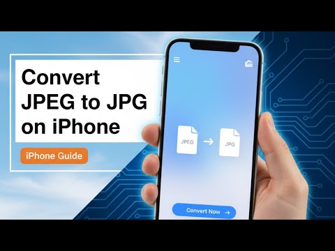 How to Convert jpeg to jpg in iPhone