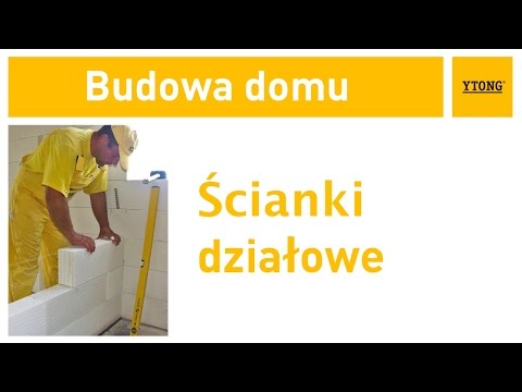 Jak murować ścianki działowe? Instrukcja budowania domu z bloczków Ytong. - zdjęcie