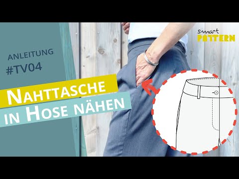 Sewing a seam pocket in trousers | DIY tutorial #TV04