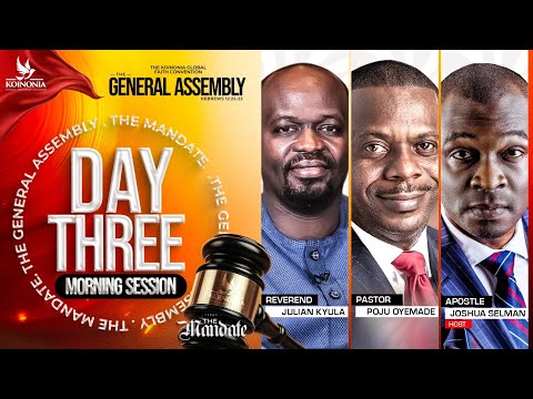 DAY 3 OF THE GENERAL ASSEMBLY WITH KOINONIA (MORNING SESSION) ||21||11||2025