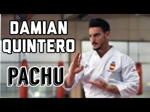 Finalist Damian Hugo performing Pachu during WKF Karate 1 Series A Shanghai 2018