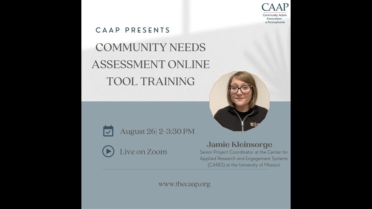 CAAP Community Needs Assessment Tool Online Training