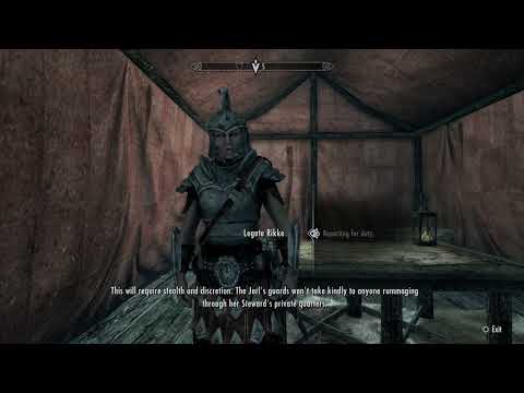 Skyrim Special Edition - Reunification of Skyrim: Imperial Rift Camp: Anuriel (Find Evidence) PS4Pro