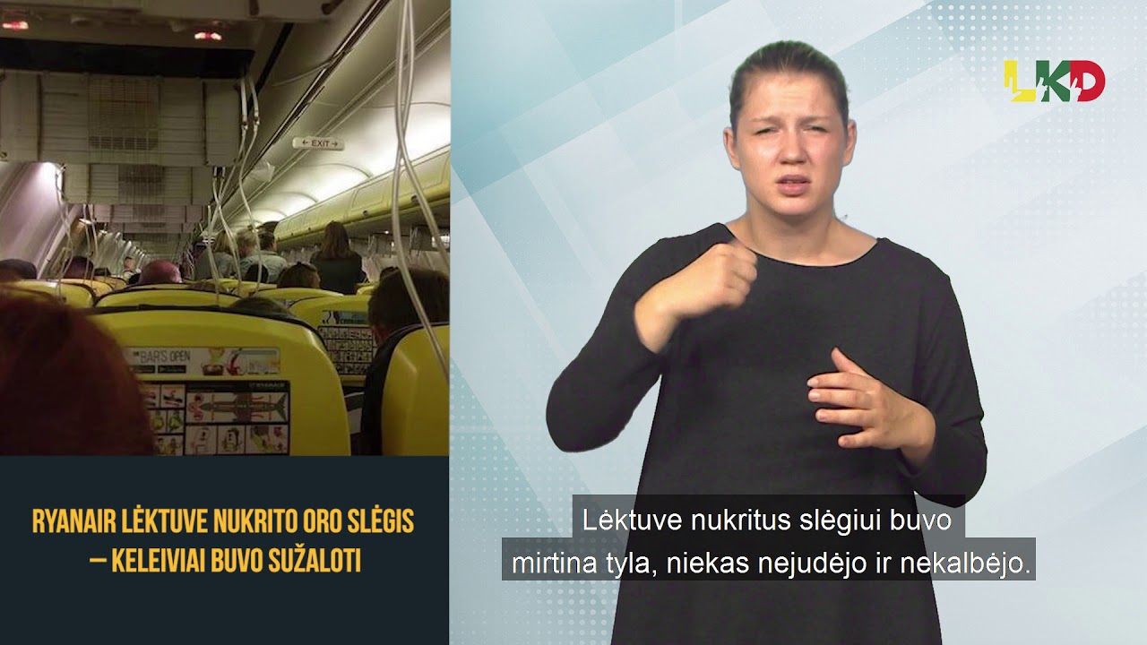 Ryanair lėktuve nukrito oro slėgis – keleiviai buvo sužaloti