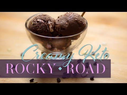The Creamiest Keto Rocky Road Ice Cream