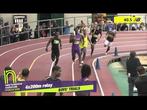 Boys 4x200m Heat 3 - New Balance Indoor Nationals 2012