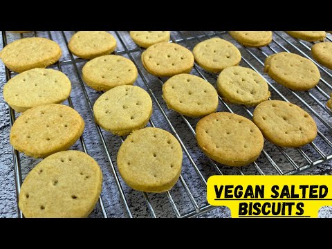 Easy Vegan Salted Biscuits | No Sugar, No Butter Homemade Snack Recipe