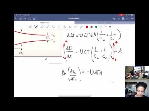 Deriving flow rate expression for co-current heat exchanger