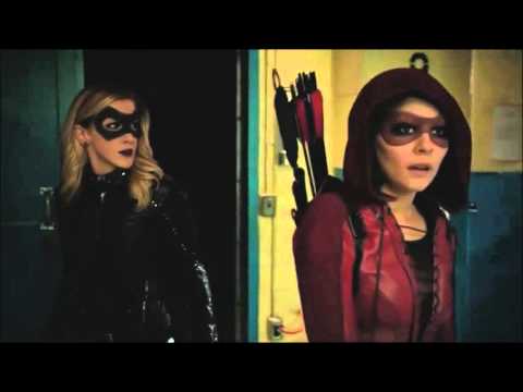Arrow 4x14 HIVE Attack and try to blow up Theater Building scene
