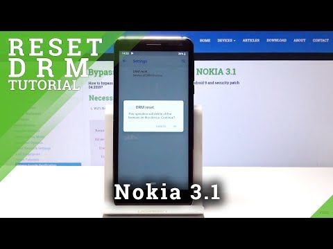 How to Reset DRM Licenses in NOKIA 3.1 - Digital Licenses