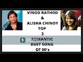 Vinod Rathod Alisha Chinoy Duet Songs