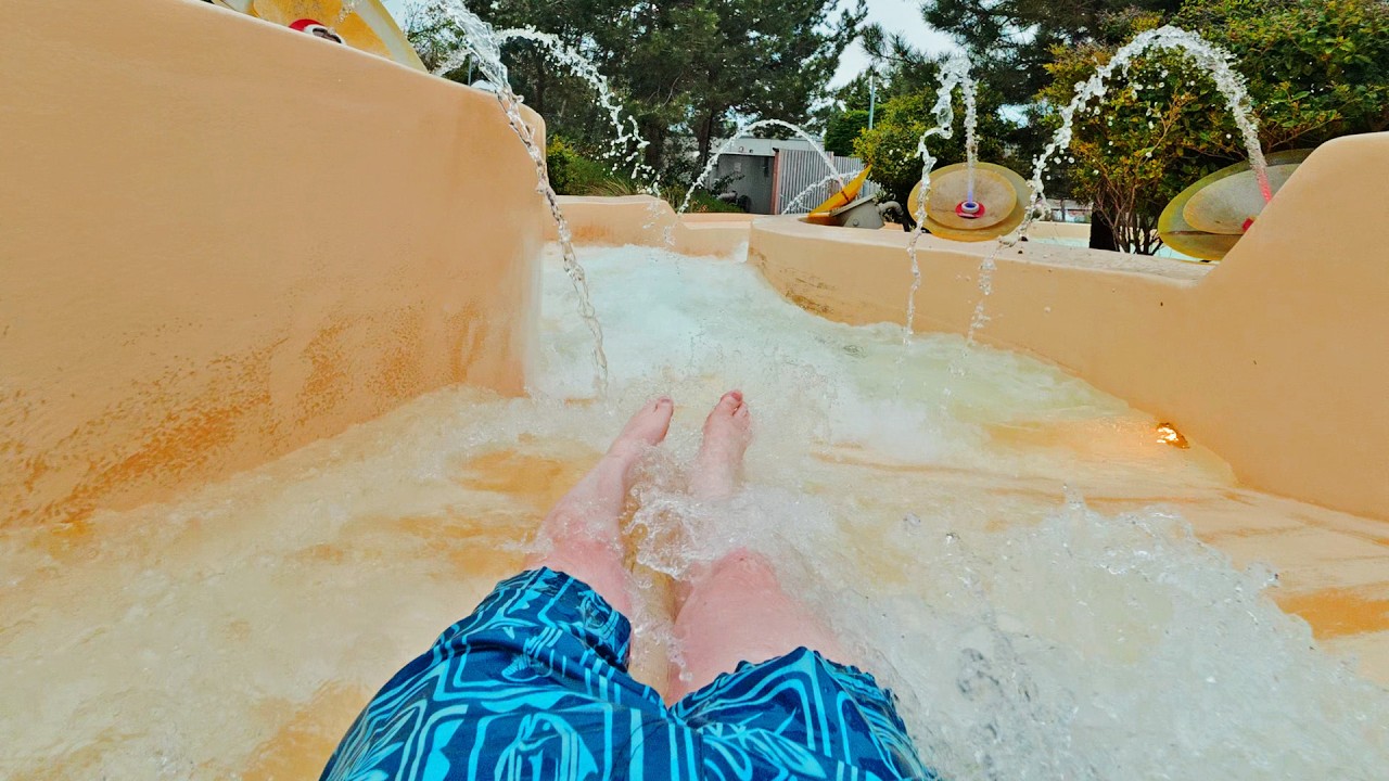 Amazing Wild Water River Water Slide at Aqua Mundo Zandvoort