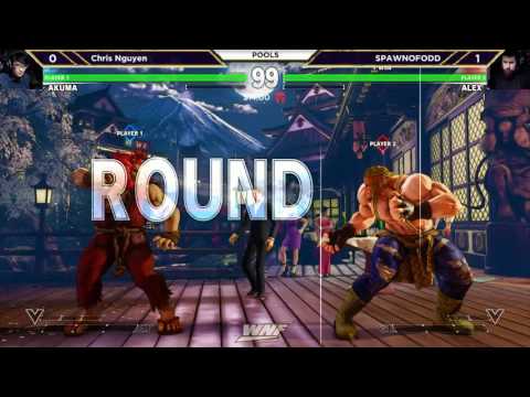 WNF 2017 SFV - Chris Nguyen (Akuma) vs SpawnOfOdd (Alex)