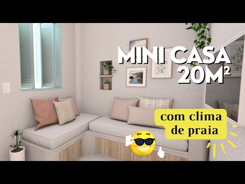 Mini Casa 20m² - Kitinete Clima Praia 🌴💛