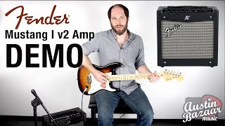 Video thumbnail for Fender Mustang I v2 20-watt Amplifier Demo by Austin Bazaar