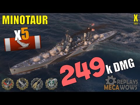 IRULEUALL'S MINOTAUR - 3.2K BXP, KRAKEN, 250K DAMAGE, XP PERSONAL BEST | World of Warships Gameplay