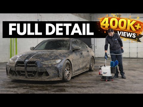 Detailing an M3 Competition- rims&tire cleaning, engine bay detail and exterior hand wash.