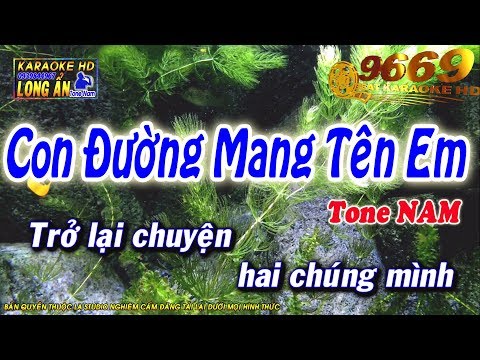 Karaoke Con Đường Mang Tên Em | Tone Nam beat chuẩn | Nhạc sống LA STUDIO| Karaoke 9669