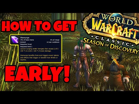 How To Get STARSURGE Class Rune in Season of Discovery (Druid Ability)