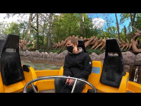 Dino Splash - 4K60fps (Onride/Mittfahrt) Holiday Park 2020