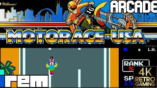 Zippy Race / MotoRace USA Arcade ( Irem 1983 ) 4k Gameplay