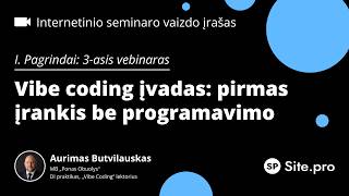 Vibe coding įvadas: pirmas įrankis be programavimo