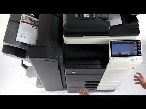 Cara menukar toner pada mesin Konica Minolta bizhub (langkah demi langkah)