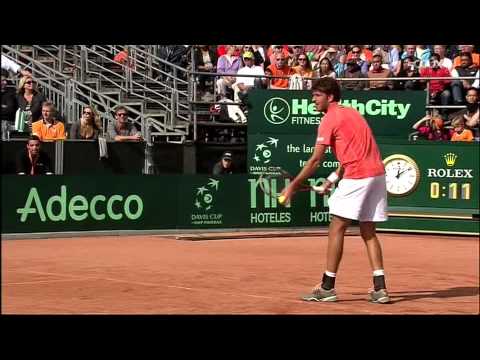 Davis Cup WG Play-offs 2012 : Federer vs Haase / set (1)