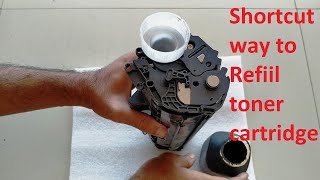 how to refill toner cartridge in shortcut || how to refill toner cartridge