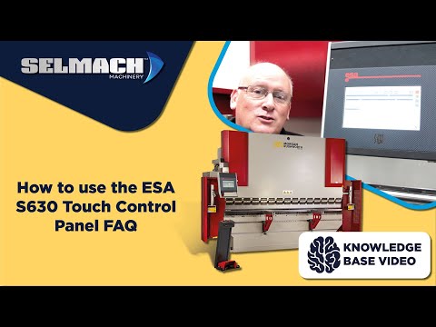 How to use the ESA S630 Touch Control Panel FAQ
