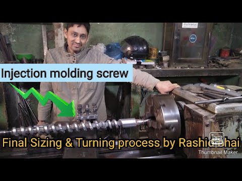 Screw repairing process|Screw barrel|turning process|metal lathe|lath machine|Pakistan|India