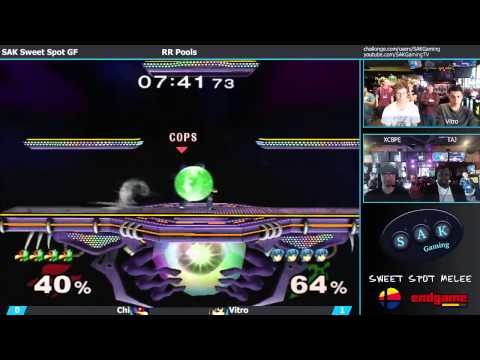 SAK Sweet Spot Melee Grand Finals Pools: Chi (Falco) vs. Vitro (Marth)