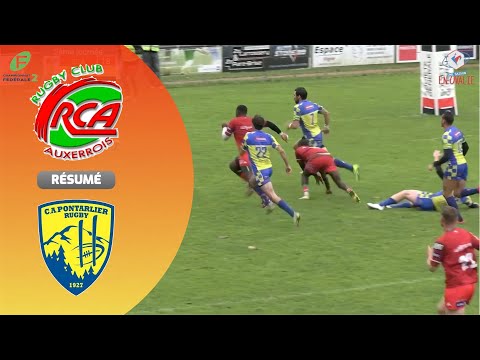 Résumé Rugby club Auxerrois  à C.A.Pontarlier Rugby