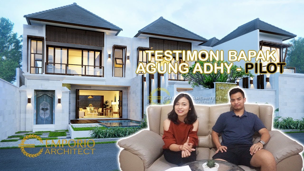 Video Hasil Konstruksi Desain Villa Style Villa Bali 2 Lantai Bapak Agung Adhy