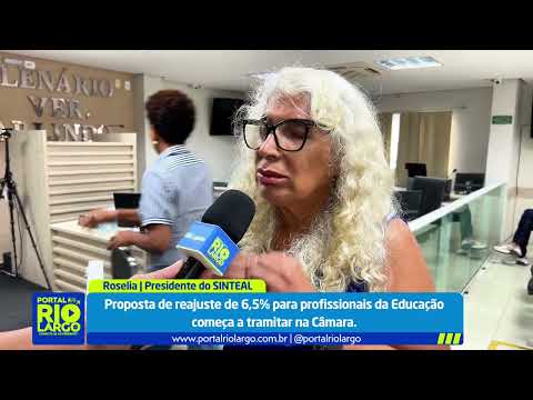 Reajuste de 6,5% para servidores da Educação é protocolado na Câmara de Rio Largo
