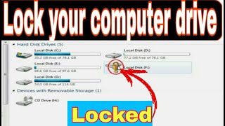 How to Lock Hard Drive with Password without Software | Lock Partition in windows 7/8/10