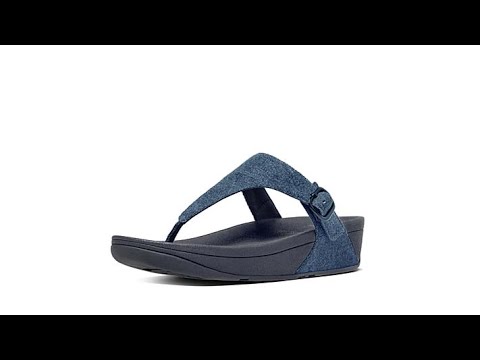FitFlop The Skinny Denim Buckled Sandal