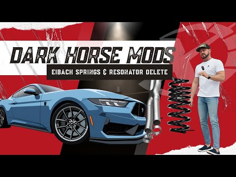 Are Eibach Springs and Resonator Delete the ULTIMATE Upgrades for Your 2024 Mustang Dark Horse?